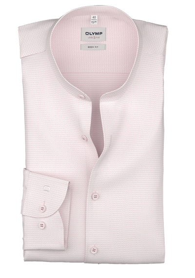 Produktbild f&uuml;r 'OLYMP Level Five body fit Hemd Langarm Stehkragen Struktur rosa'