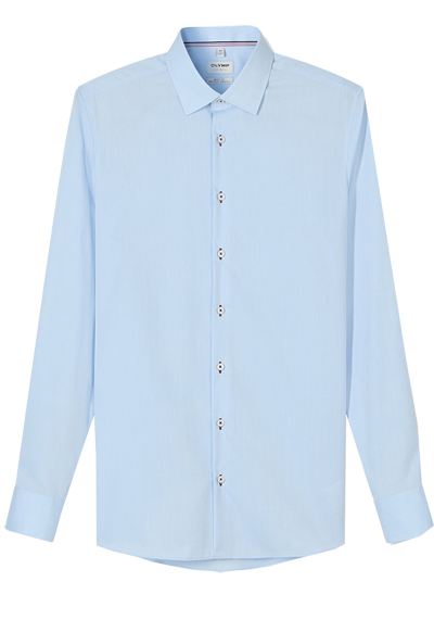 Produktbild f&uuml;r 'OLYMP Level Five body fit Hemd extra langer Arm New Kent Kragen Chambray hellblau'
