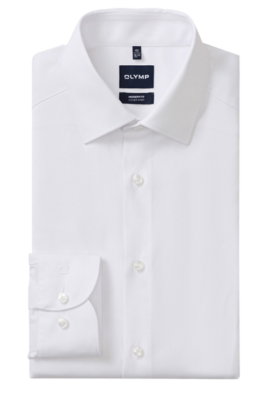 Produktbild f&uuml;r 'OLYMP Luxor 24/Seven modern fit Hemd Langarm New Kent Kragen wei�'