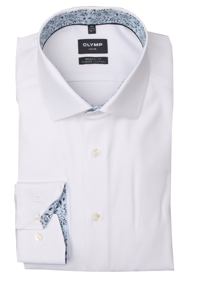 Produktbild für 'OLYMP Luxor 24/Seven modern fit Hemd extra langer Arm New Kent Kragen Stretch wei'