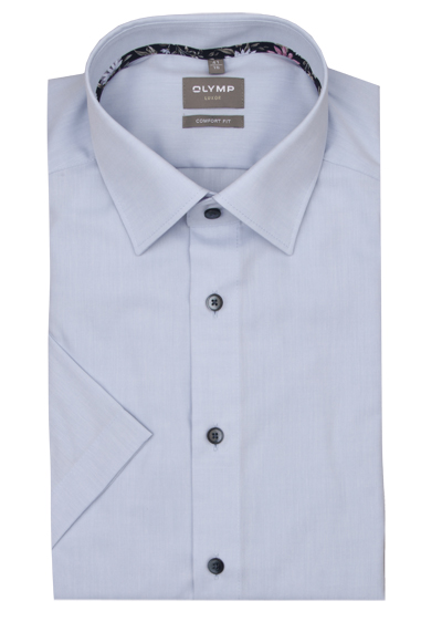 Produktbild für 'OLYMP Luxor comfort fit Hemd Halbarm New Kent Kragen hellblau'