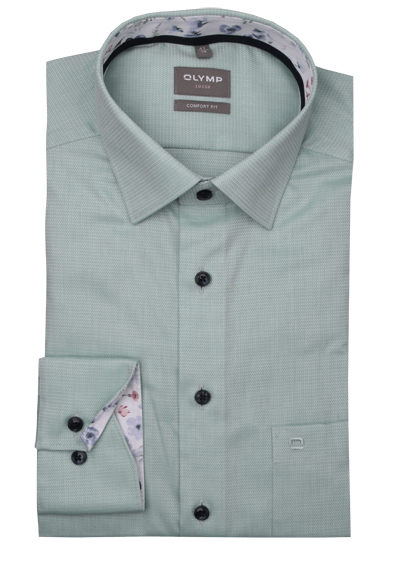 Produktbild für 'OLYMP Luxor comfort fit Hemd extra langer Arm New Kent Kragen Struktur grn'