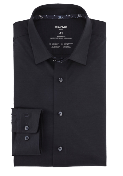 Produktbild für 'OLYMP Luxor modern fit 24/Seven Hemd Langarm New Kent Kragen nachtblau'