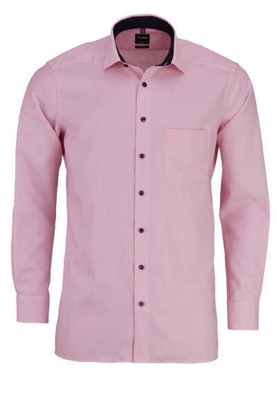 Produktbild für 'OLYMP Luxor modern fit Hemd Langarm Struktur rosa'