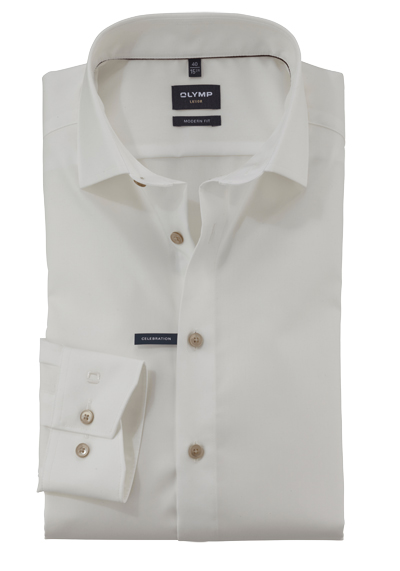 Produktbild für 'OLYMP Luxor modern fit Hemd Wedding Special New kent Kragen beige'