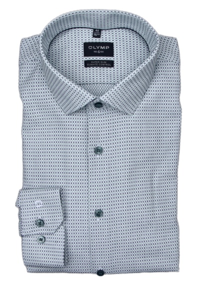 Produktbild für 'OLYMP No. Six 24/Seven super slim Hemd extra langer Arm Muster grn'