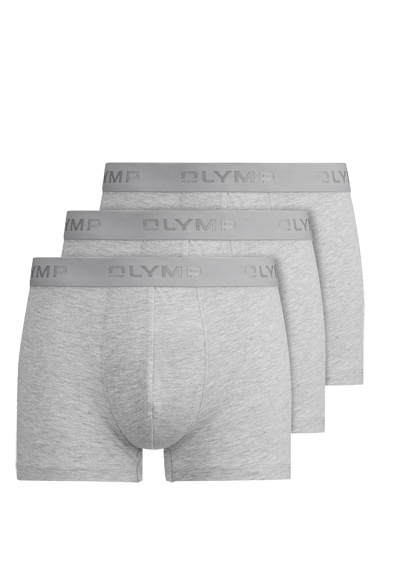 OLYMP Pants breiter Gummibund Jersey 3er Pack mittelgrau