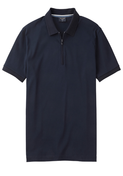 Produktbild für 'OLYMP Regular Fit Polo Halbarm Reiverschluss Polokragen Jersey navy'