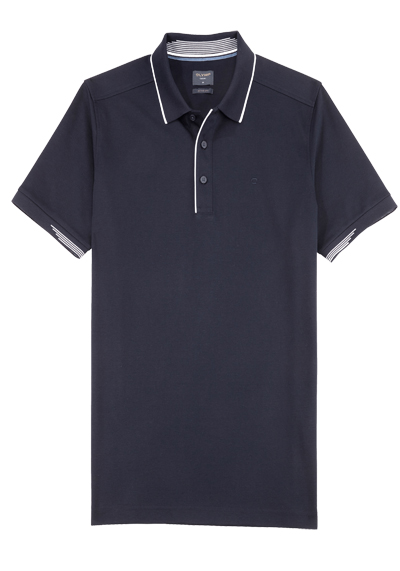 Produktbild für 'OLYMP Regular Fit Polo Halbarm geknpfter Polokragen Active Dry COOLMAX dunkelblau'