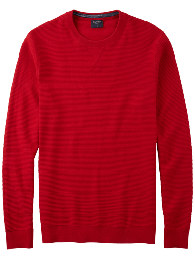 Produktbild für 'OLYMP Strick Pullover Langarm Rundhals extrafeine Baumwolle rot'