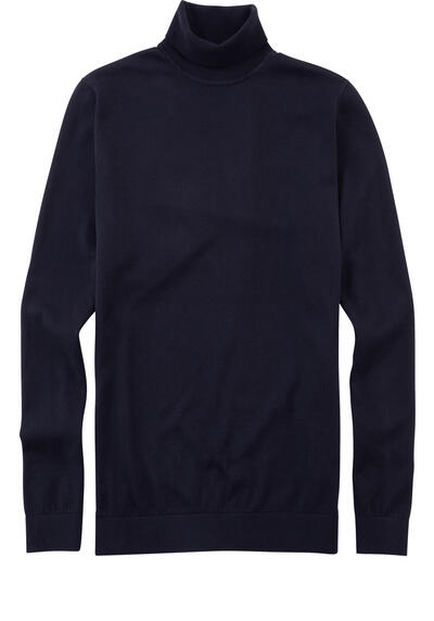 Produktbild für 'OLYMP Strick Rollkragenpullover Langarm Strick nachtblau'