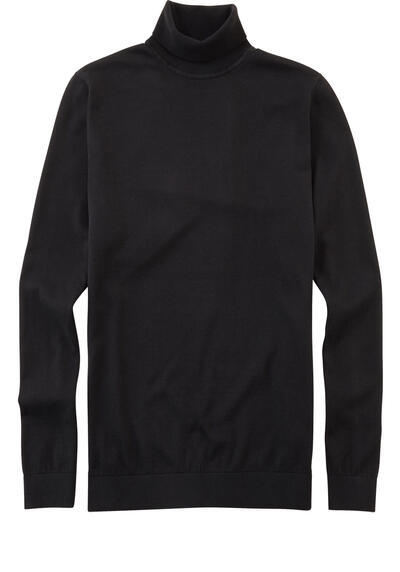 Produktbild für 'OLYMP Strick Rollkragenpullover Langarm Strick schwarz'