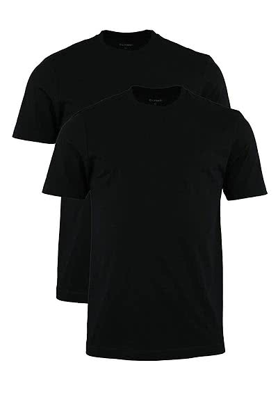 OLYMP T-Shirt Doppelpack Rundhals schwarz