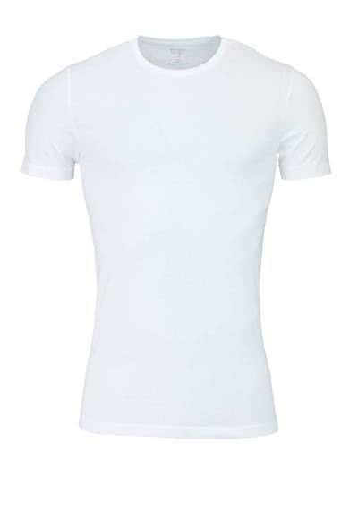 OLYMP T-Shirt Level Five body fit Halbarm mit Rundhals weiß