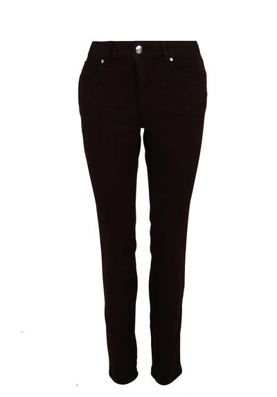 OUI Slim Fit 7/8 Jeans BAXTOR JEGGINGS Stretch mokka