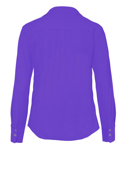 Produktbild fr 'PURE Modern Fit Bluse Langarm Hemdkragen Jersey lila'