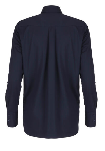 Produktbild fr 'PURE Modern Fit Bluse Langarm Hemdkragen Jersey nachtblau'