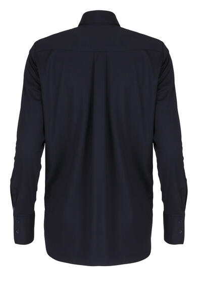Produktbild fr 'PURE Modern Fit Bluse Langarm Hemdkragen Jersey schwarz'