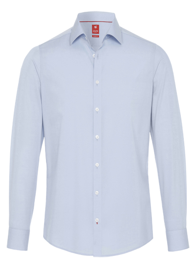 Produktbild f�r 'PURE Slim Fit Hemd Langarm Haifischkragen Stretch mittelblau'
