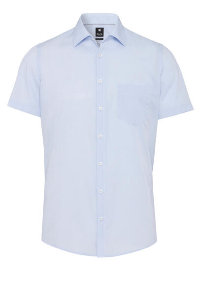 Produktbild fr 'PURE Modern Fit Hemd Halbarm New Kent Kragen hellblau'