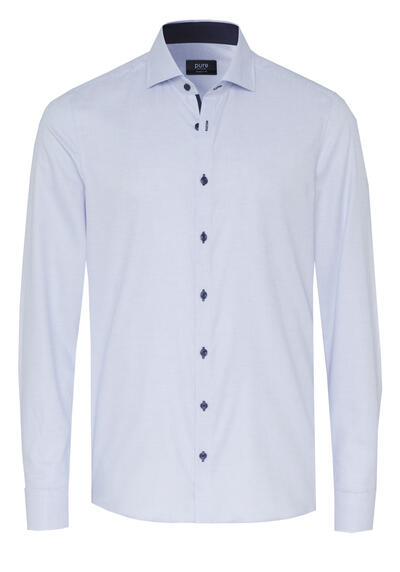 Produktbild fr 'PURE Modern Fit Hemd Langarm New Kent Kragen hellblau'