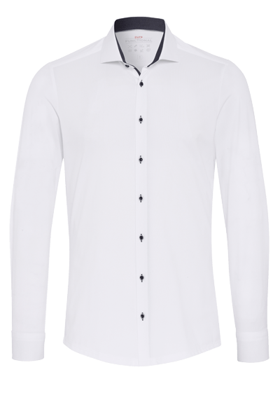 Produktbild für 'PURE Slim Fit Functional Hemd Langarm Haifischkragen Jersey wei'
