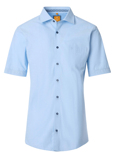Produktbild für 'REDMOND Casual Modern Fit Hemd Halbarm Faux hellblau'