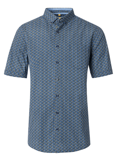 Produktbild für 'REDMOND Casual Modern Fit Hemd Halbarm Muster grn'