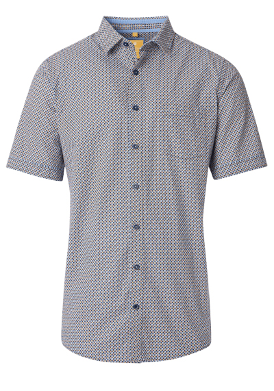 Produktbild für 'REDMOND Casual Modern Fit Hemd Halbarm Muster orange'