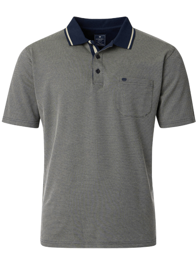 Produktbild für 'REDMOND Comfort Fit Polo Halbarm Muster beige'