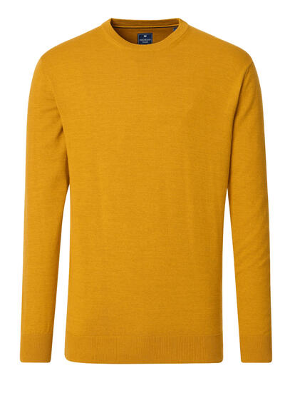 Produktbild für 'REDMOND Pullover Langarm Rundhalsausschnitt Strick gelb'