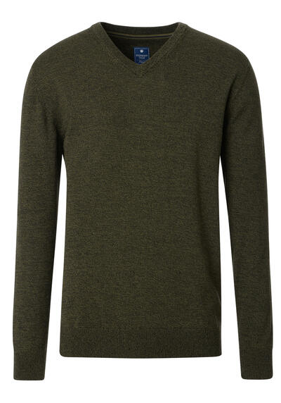 Produktbild für 'REDMOND Pullover Langarm V-Ausschnitt Strick grn'
