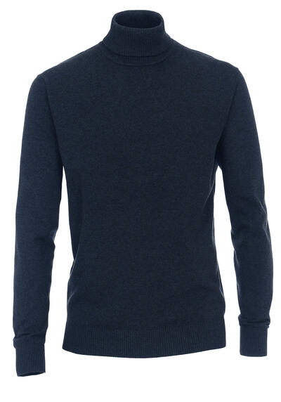Produktbild für 'REDMOND Rollkragenpullover Langarm Strick nachtblau'