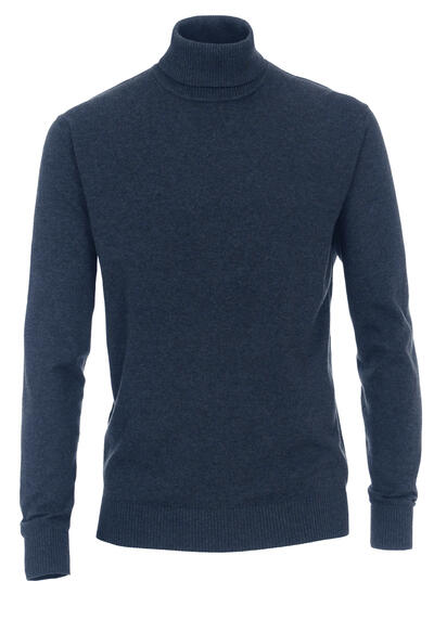 Produktbild für 'REDMOND Rollkragenpullover Langarm Strick navy'