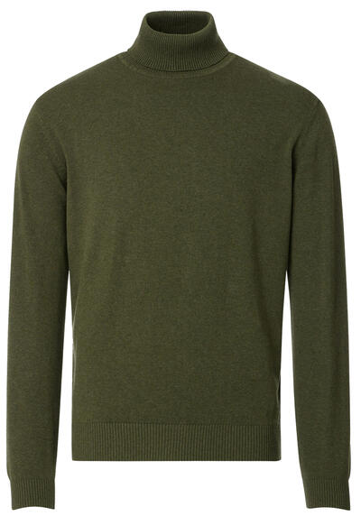 Produktbild für 'REDMOND Rollkragenpullover Langarm Strick oliv'