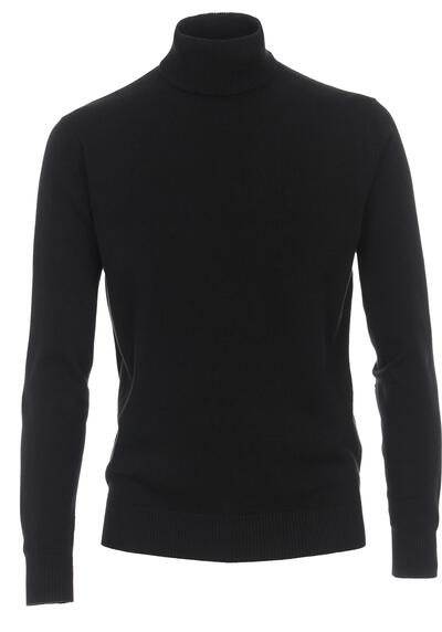 Produktbild für 'REDMOND Rollkragenpullover Langarm Strick schwarz'