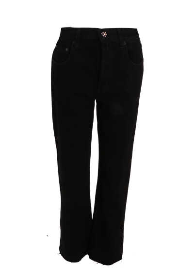 REPLAY Jeans MAIJKE Cropped Straight Hight Rise Fit schwarz