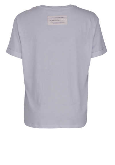 REPLAY Kurzarm T-Shirt Rundhals Front-Logo glnzend eisblau