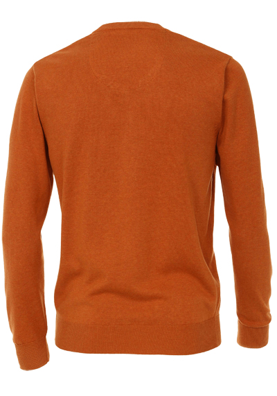 REDMOND Casual Pullover V-Ausschnitt terracotta