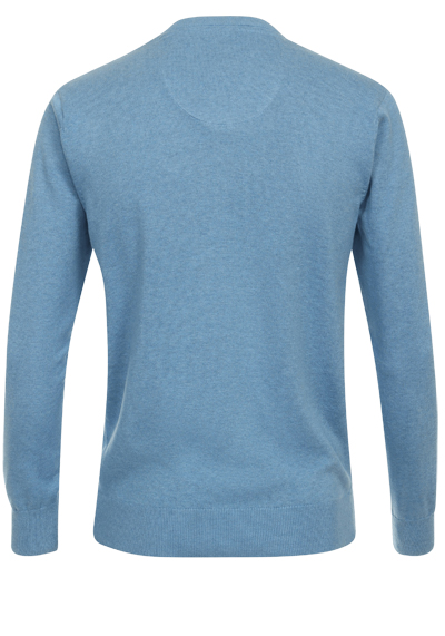 REDMOND Casual Pullover V-Ausschnitt eisblau