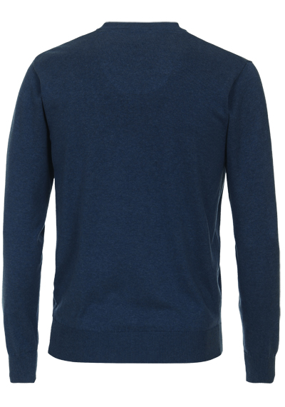 REDMOND Casual Pullover V-Ausschnitt rauchblau