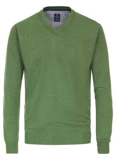 REDMOND Casual Pullover V-Ausschnitt grn