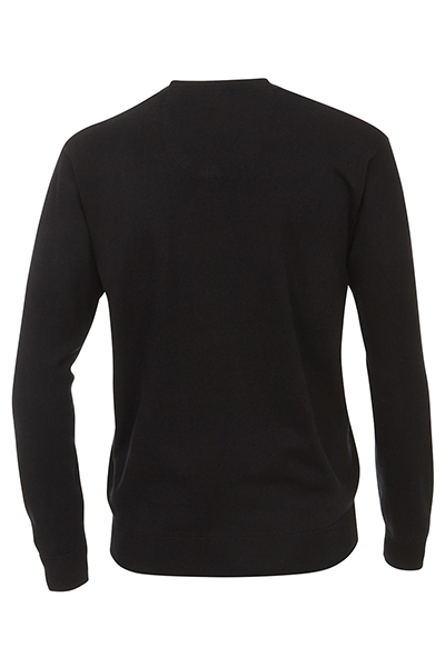 REDMOND Casual Pullover V-Ausschnitt schwarz
