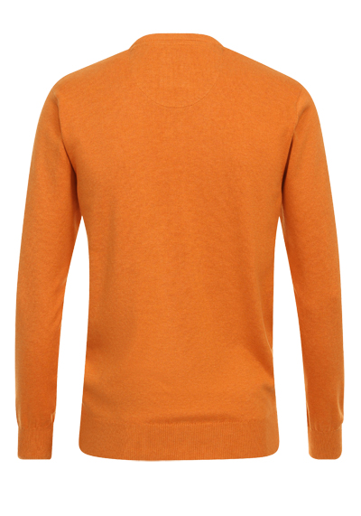 REDMOND Pullover Langarm Rundhals Strick terracotta