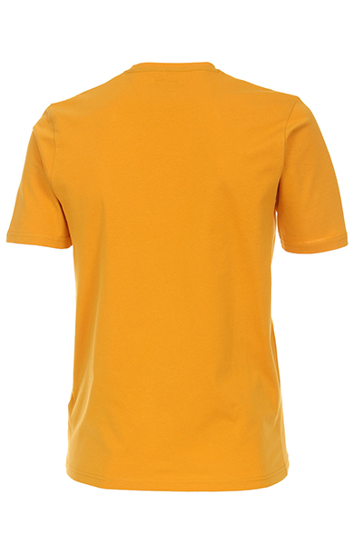 REDMOND T-Shirt Kurzarm Rundhals gelb