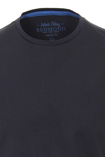 REDMOND T-Shirt Kurzarm Rundhals nachtblau