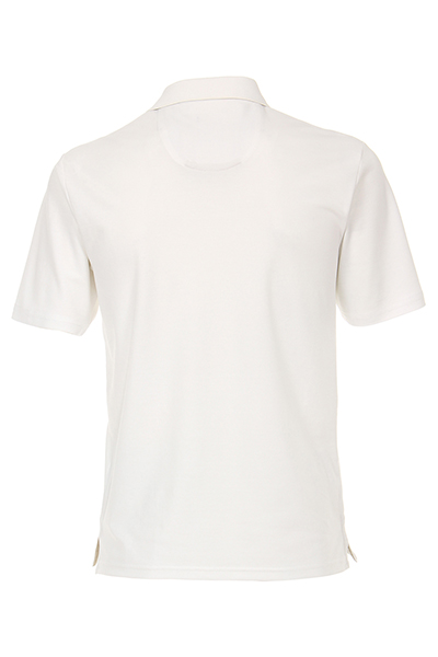 REDMOND Polo Shirt Hemdkragen Kurzarm Brusttasche Uni wei