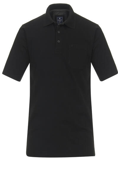 Produktbild fr 'REDMOND Polo Shirt Hemdkragen Kurzarm Brusttasche Uni schwarz'