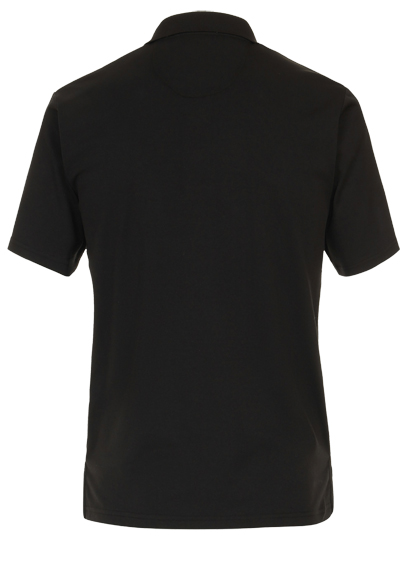 REDMOND Polo Shirt Hemdkragen Kurzarm Brusttasche Uni schwarz