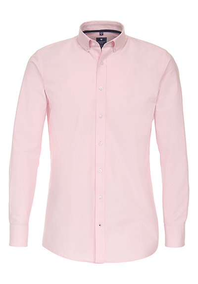 REDMOND Comfort Fit Hemd Langarm Button Down Kragen rosa